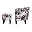 Anges Upholstered Barrel Chair with Ottoman-621981628