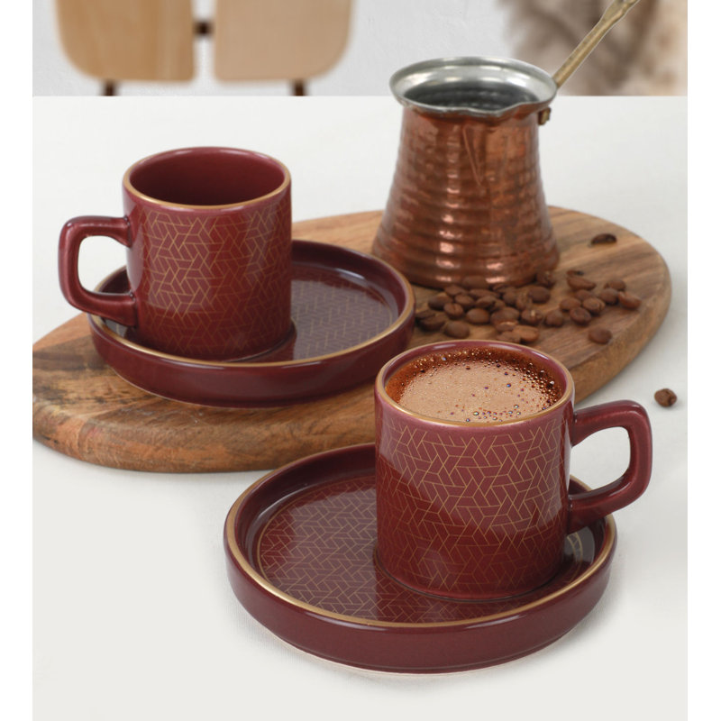 Ensemble de tasses à café Cajuan, 4, Damson