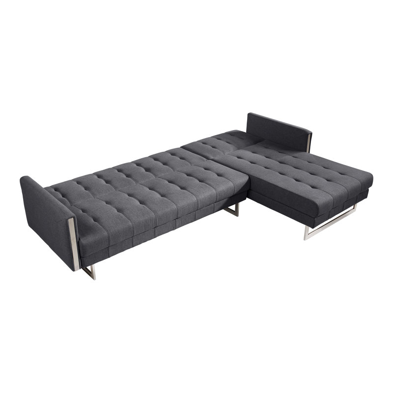 Palomino Chaise Sectional, Gray, Right Hand Facing