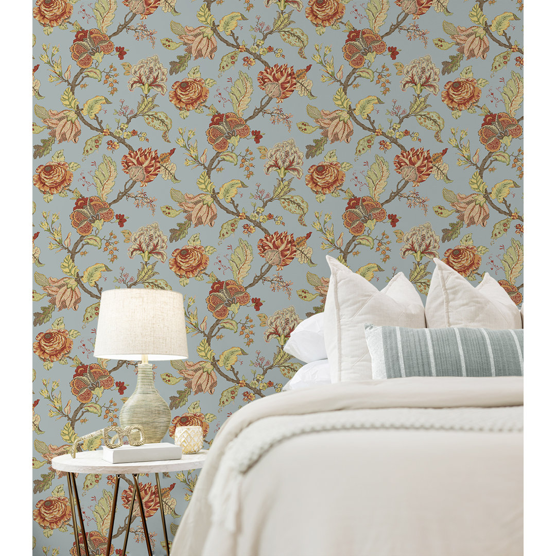 Corbijn Peel & Stick Floral Roll Charlton Home® 