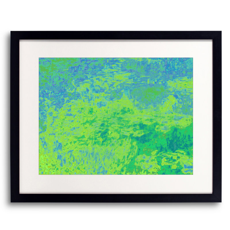 Scottish Countryside Print by Drew Gaffney, Black Framed Canvas, 25" H x 33" W