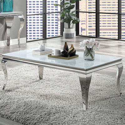 Table basse l 50,6 po, blanc