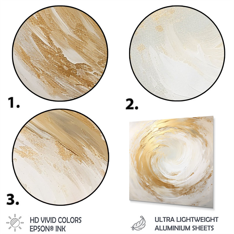 - Décoration murale abstraite spirales en métal, H 16 po x l 16 po x P 1 po