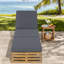Chaises longues de patio Position, en bois d'acacia massif, ensemble moderne en teck pour piscine