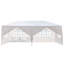 Pavillon de jardin 10 po x 20 pi avec parois latérales et fenêtres transparentes - idéal pour l'extérieur amovible en tissu imperméable