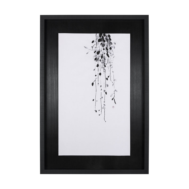 «Hanging Vines a Hand Embelished», reproduction d'art encadrée