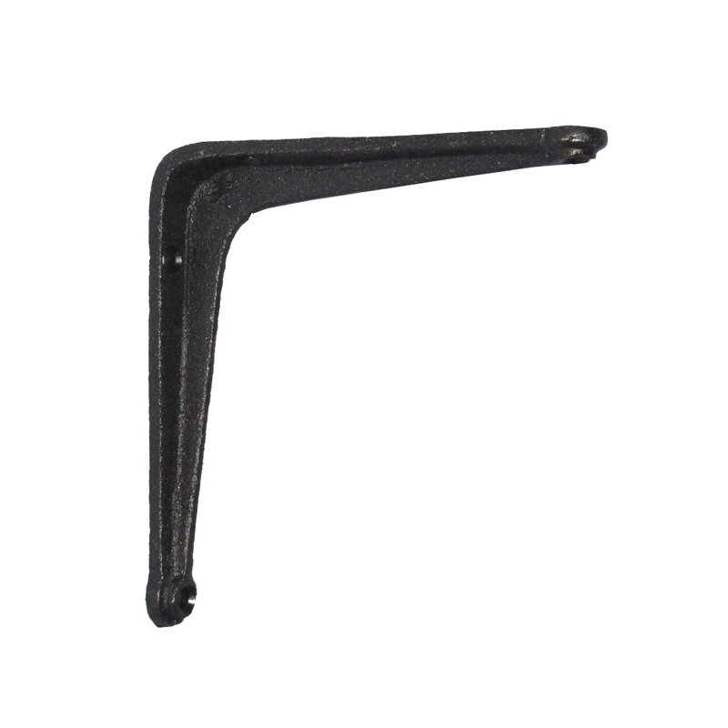 L-Shape Shelf Bracket, Antique Black
