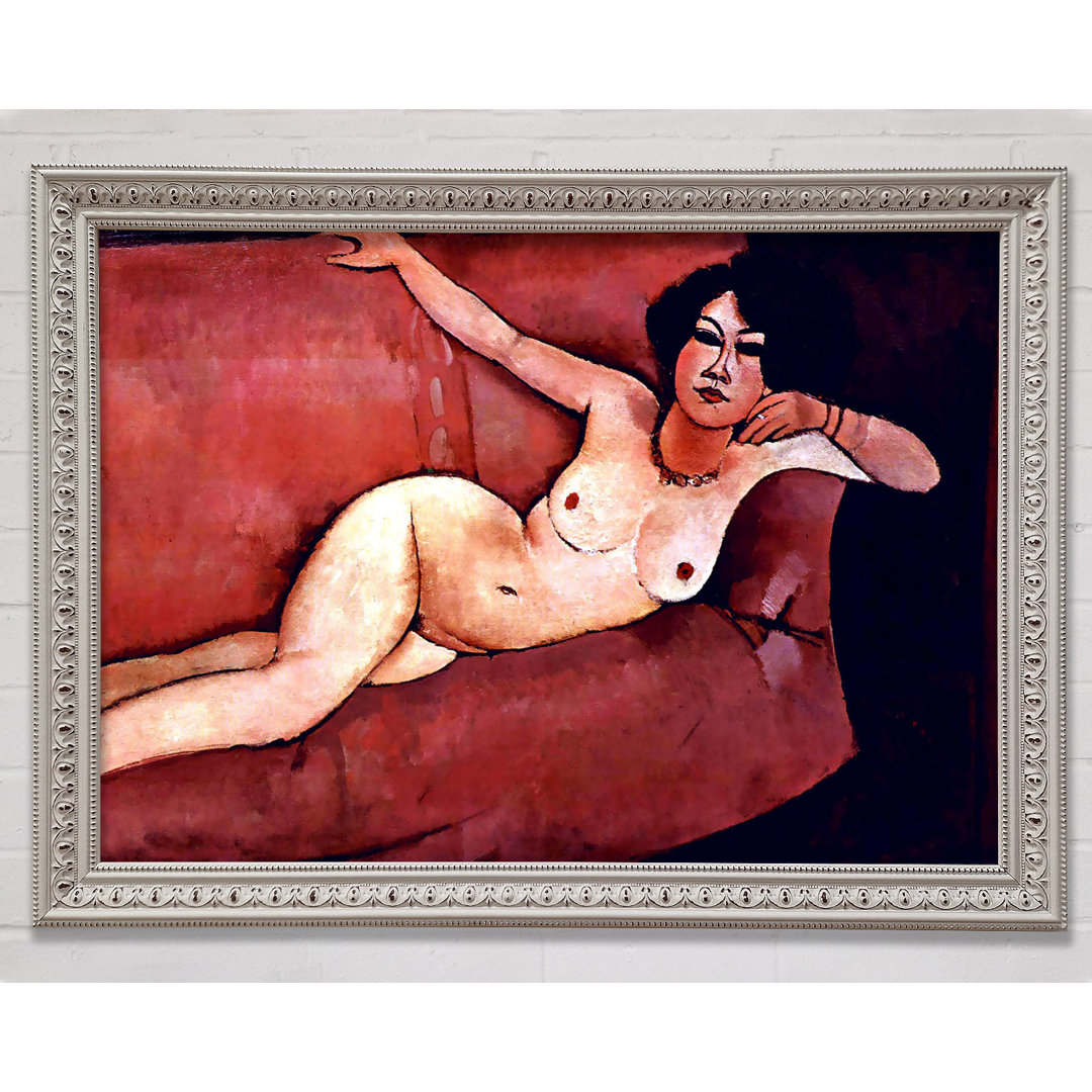 Modigliani Akt auf einem Sofa Almaiisa - Einzelne Bilderrahmen Kunstdrucke