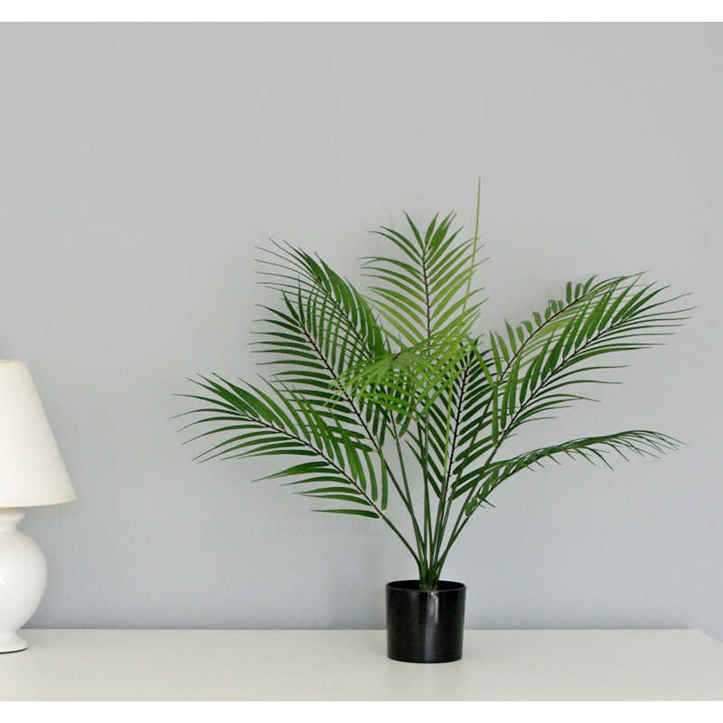 Artificial Areca Palm Tree in Pot, 24" H x 22" W x 22" D