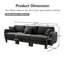 Canapé 3 places Boucle avec accoudoirs distinctifs en forme de coquillage, pieds cylindriques recouverts de tissu-75653612