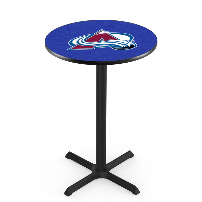 NHL Pub Table, Colorado Avalanche, 36" H x 30" L x 30" W