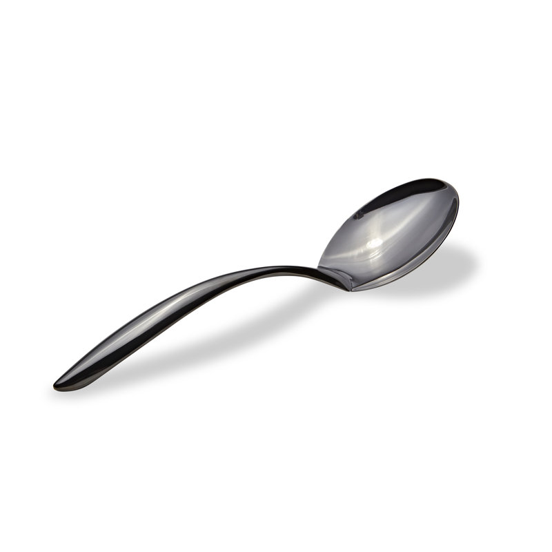 Stainless Steel Serving Spoon, Black