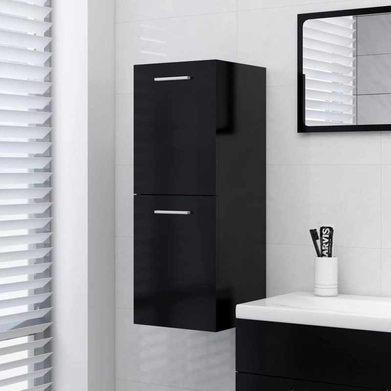 Kremena Bathroom Cabinet, Black