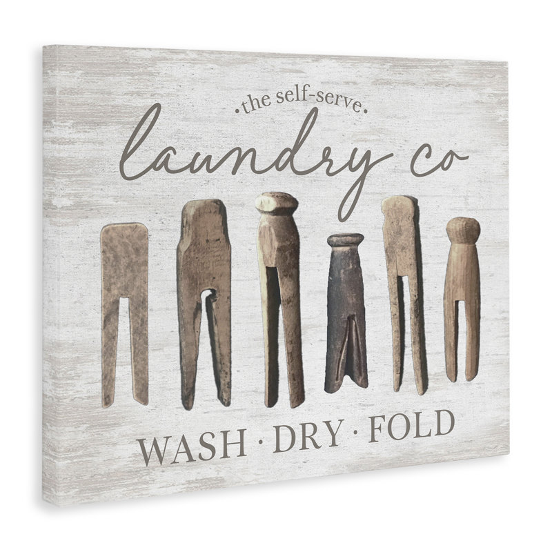 Art mural sur toile Rustic Laundry, H 30 po x l 40 po