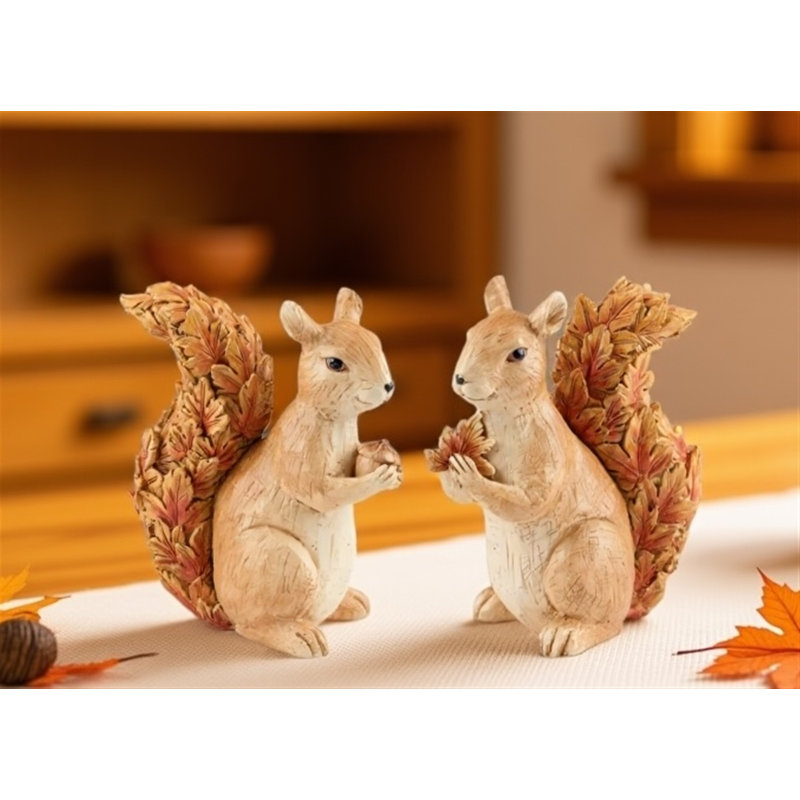 Figurines Woodland Squirrel (ensemble de 2)