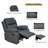 35.5" Wide Faux Leather Manual Standard Recliner-116484195