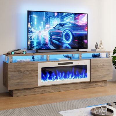 Alazik TV Stand with Electric Fireplace