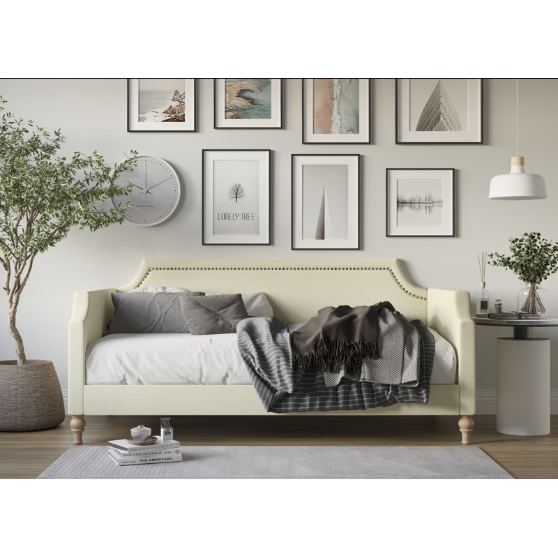 Lit de jour simple Beldale, Beige
