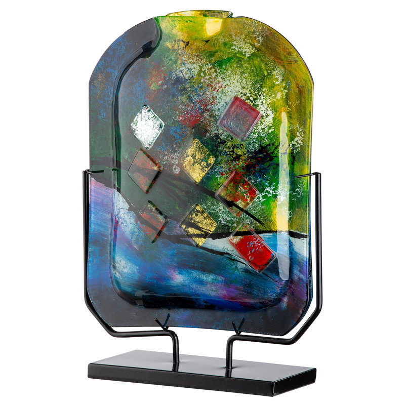 Aallaya Handmade Glass Floor Vase