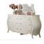 Commode finition perle blanche