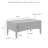 Wickham Rectangular Metal Outdoor Coffee Table , 43.75'' in. W 23.63'' in. D