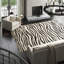 Hand-Knotted High-Quality Black and Beige Area Rug