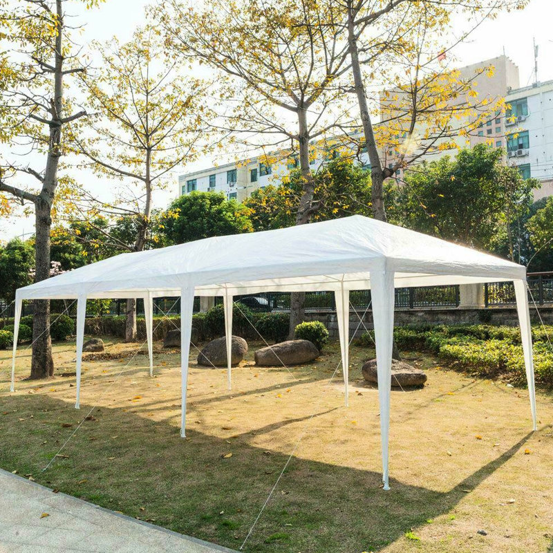 Auvent extérieur 10 pi x 30 pi x 9 pi pour les fêtes - imperméable, assemblage facile à assembler