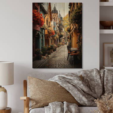 Germany Cologne Old Town II On Wood Print