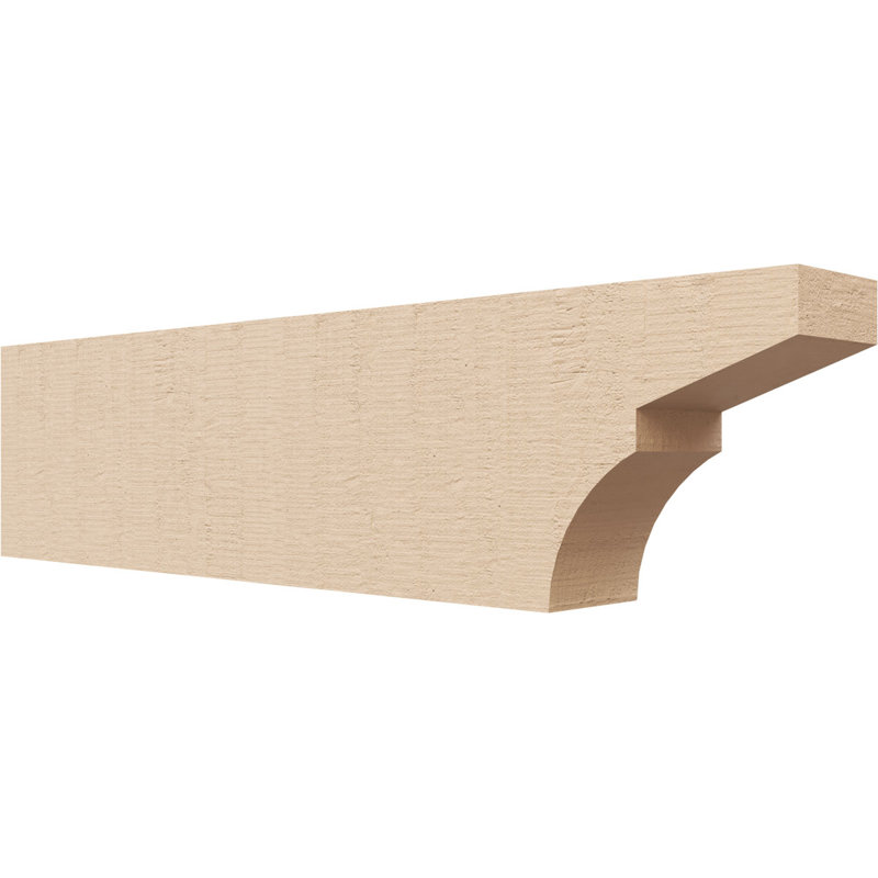 Monterey grain de bois TimberThane queue de chevron, brun clair apprêté, H 4 po x l 16 po x P 2 po