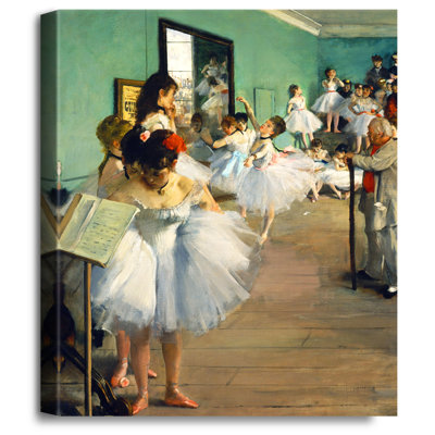 «The Dance Class» par Edgar Degas, reproductions d'art classique sur toile, estampe numérique sur toile, 36 po x 30 po x 1,5 po
