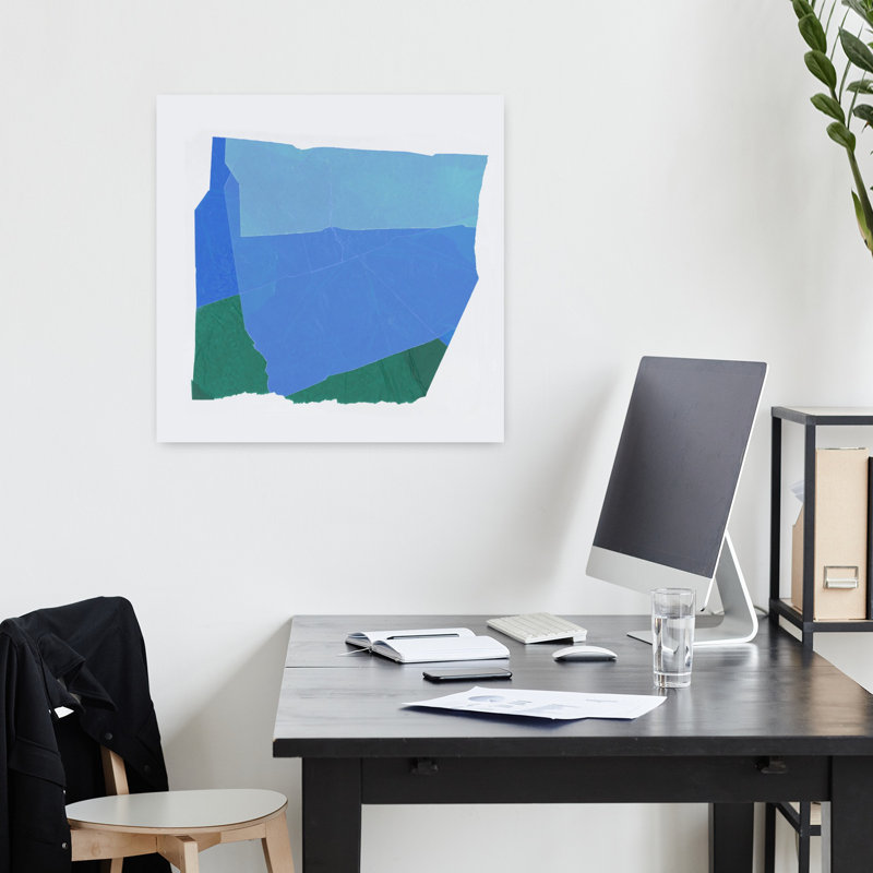 Cobalt Plane I by PI Studio - Wrapped Canvas Print, 45.72 cm H x 45.72 cm W
