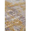 Tapis gris / brun en viscose tissé à la machine-589417909