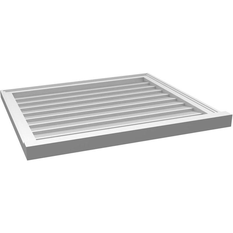 Cadre de seuil Brickmould, brun clair apprêté, H 28 po x l 32 po x P 2 po