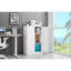 Armoire en métal blanc avec fonction pliable et porte verrouillable pour le rangement-514655076