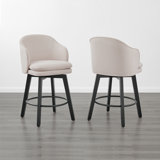 Meenakshi Swivel Bar Stools With Backs