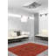 Tapis unique en laine noué à la main de 4 pi 11 po x 6 pi 5 po orange brûlé Jiana
