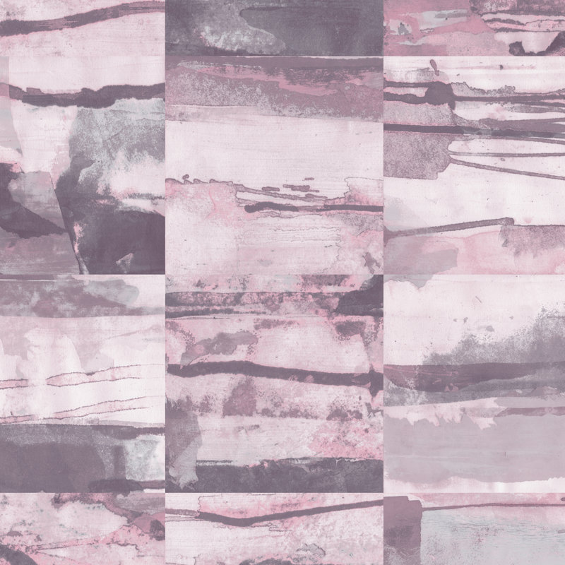 Pre-Pasted Vinyl Marble Wallpaper Roll, Pink