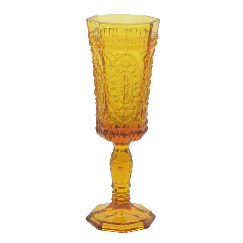 Ensemble de 6 oz Hillyer Ensemble de flûtes en verre, Ambre
