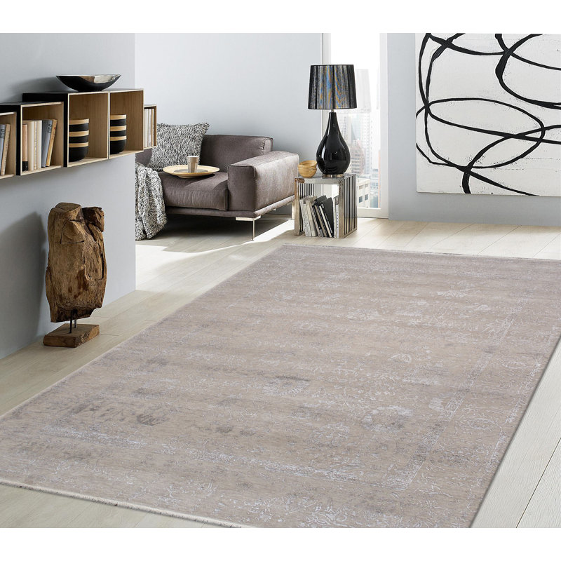 Transitional Silver/Gray Area Rug