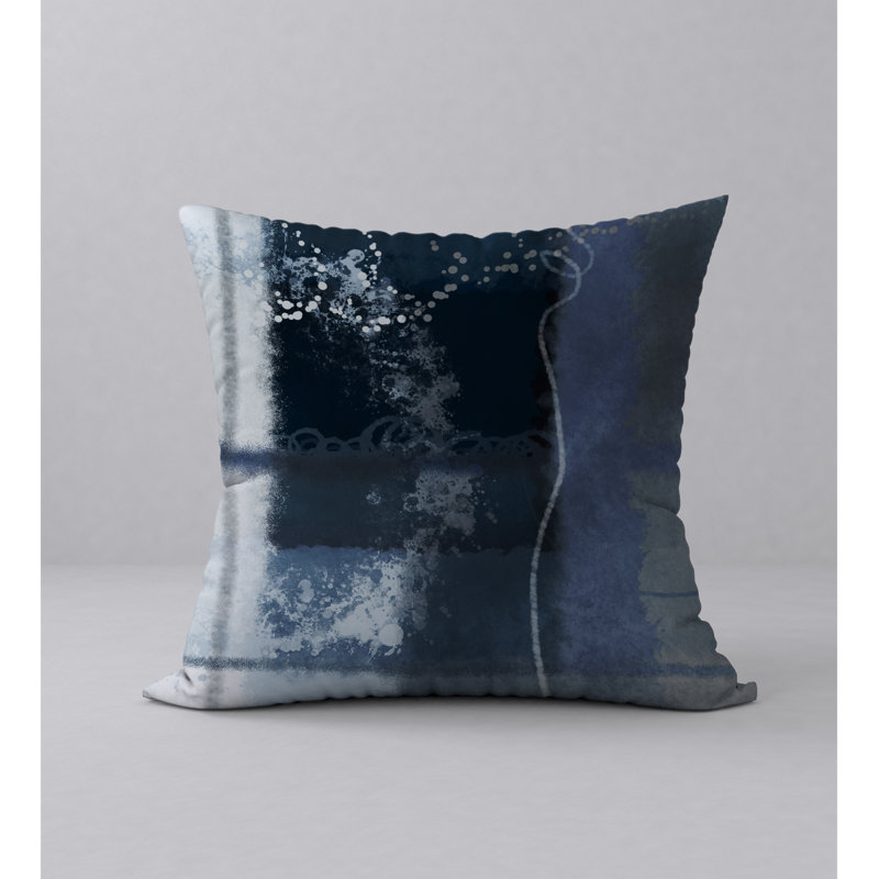 Housse de coussin décorative carrée simple en pur-sang, H 18 po x l 18 po