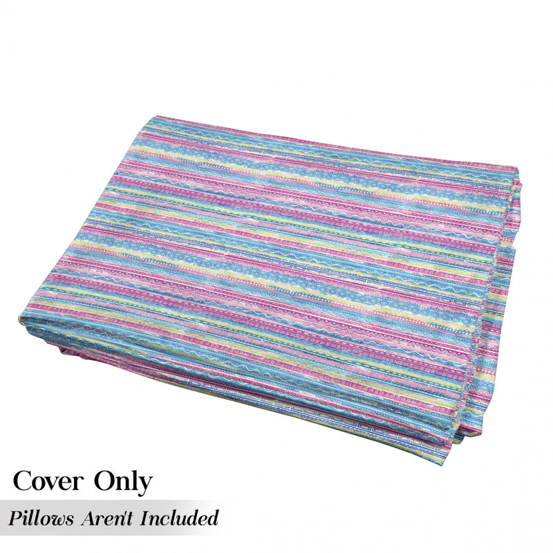 Housse de coussin d'extérieur aquarelle effet bohème aztèque, H 2 po x l 36 po x P 88 po