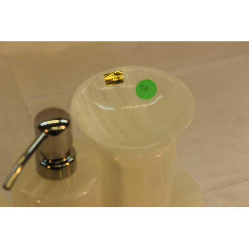 6Pc Angelic Onyx Bath Accessory Set
