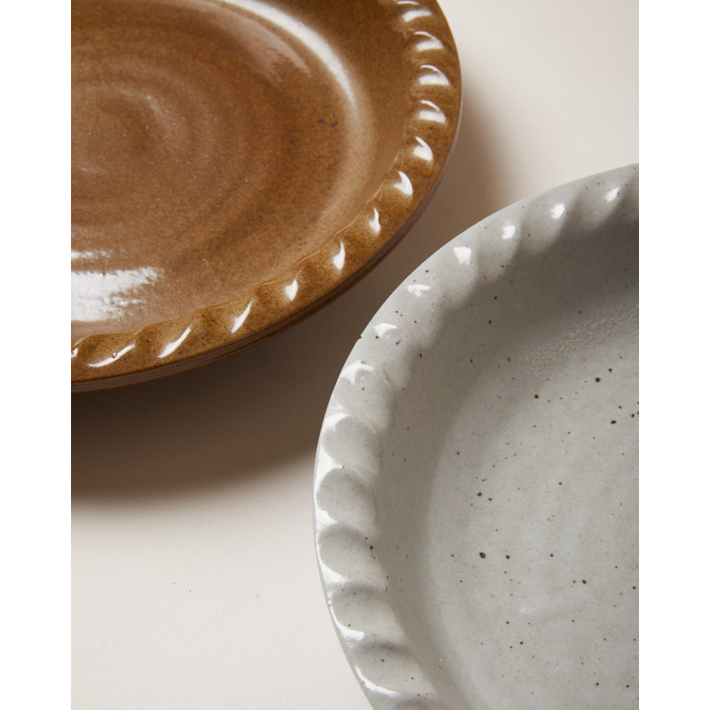 Agrarian Pie Dish, Stone