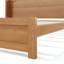 Lit plateforme en bois massif King avec tête de lit et design minimaliste, montage facile, sommier non requis, cadre de lit traditionnel en bois-994848432