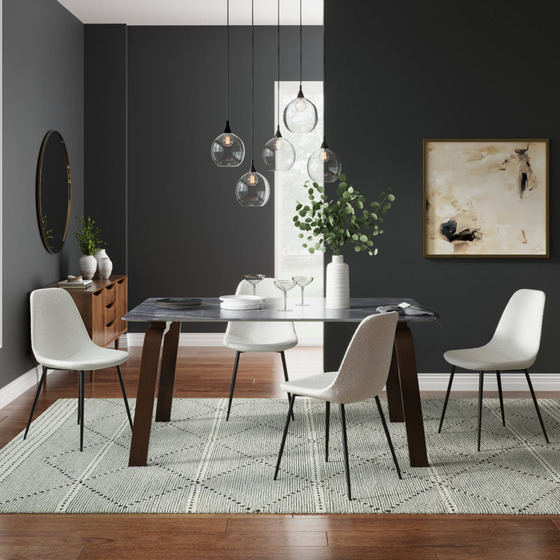 4 - Person Four Leg Dining Set, White
