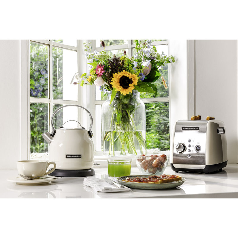 KitchenAid Traditional Kettle | 1.25L Capacity, Almond Cream