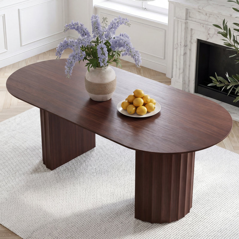 Table de salle à manger Wajda, Noyer