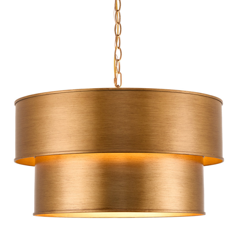  Lustres cylindriques à 2 niveaux, luminaires suspendus industriels réglables à 6 lumières avec chaîne, Six lumières