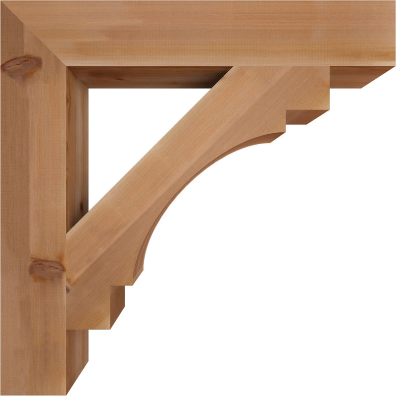 Support en bloc de cèdre rouge occidental, l 5 5 po x P 36 po x H 36 po, H 36 po x l 6 po x P 36 po