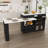 Kitchen Island With Extendable And Rotating Table, Wooden Kitchen Island With 4 Drawers-218395875
